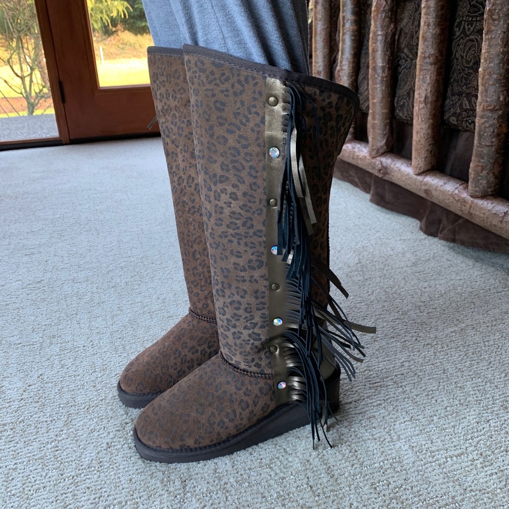 Gypsy Soule Fringe Winter Boots Rare - Picture 2 of 15